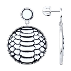 Cercei Pusete din argint  fără pietre