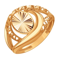 Кольцо из красного золота без камней