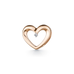 Подвеска из красного золота с камнями Бриллиант