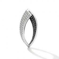 Pandantiv din aur alb cu pietre Diamant, Diamant negru