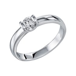 Inel din aur alb cu pietre Diamant