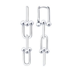 Cercei Creole din argint  fără pietre