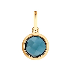 Подвеска из красного золота с камнями Топаз London