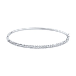 Браслет из белого золота с камнями Бриллиант