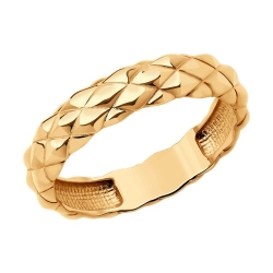 Inel din aur roșu fără pietre