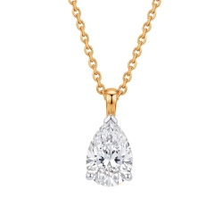 Colier din aur roșu cu Cubic Zirconia Incolor