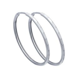 Серьги Конго из серебра без камней