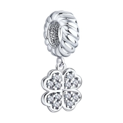 Pandantiv din argint  cu pietre Cubic Zirconia Incolor