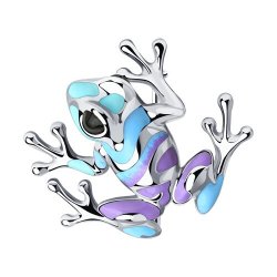 Broșă din argint  cu pietre Emailare