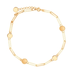 Браслет из красного золота без камней