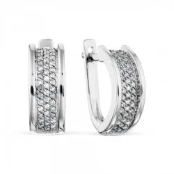 Cercei din aur alb cu Diamant