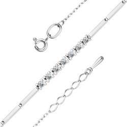 Brățară din aur alb cu pietre Diamant
