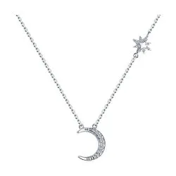 Colier din argint cu Cubic Zirconia Incolor