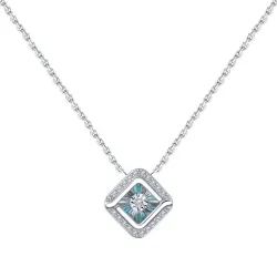 Colier din aur alb cu Diamant