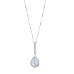 Colier din argint cu Cubic Zirconia Incolor