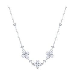Colier din argint  cu pietre Cubic Zirconia Incolor