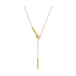 Colier din aur roșu cu Cubic Zirconia Incolor