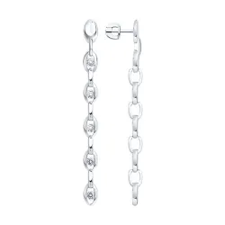 Cercei Pusete din argint cu Cubic Zirconia Incolor