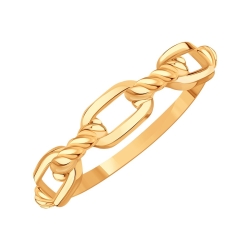 Кольцо из красного золота без камней