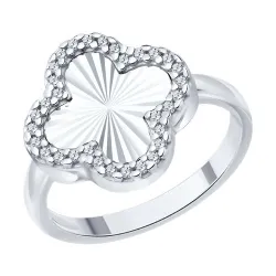 Inel din argint cu Cubic Zirconia Incolor