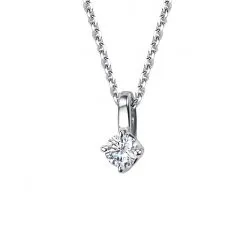 Colier din aur alb cu Diamant