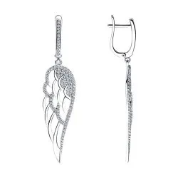 Cercei Suspendați din argint cu Cubic Zirconia Incolor