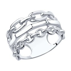 Кольцо из серебра без камней