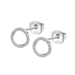 Cercei Pusete din argint cu Cubic Zirconia Incolor