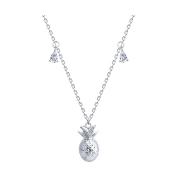 Colier din argint  cu pietre Cubic Zirconia Incolor