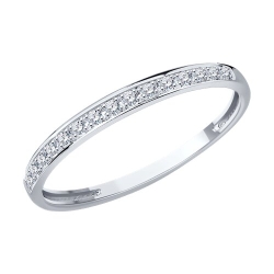 Inel din aur alb cu pietre Diamant