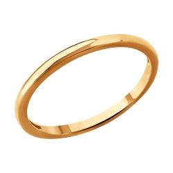 Inel din aur roșu fără pietre