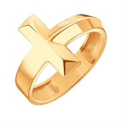 Inel din aur roșu fără pietre