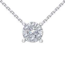 Colier din aur alb cu Diamant