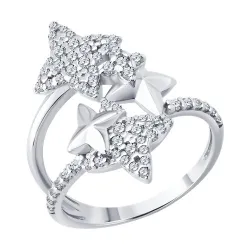 Inel din argint cu Cubic Zirconia Incolor