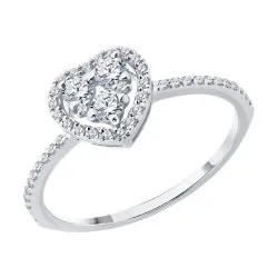 Inel din aur alb cu Diamant