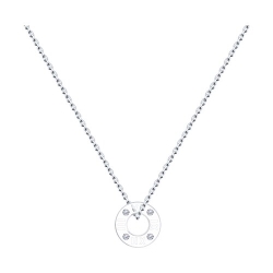 Colier din argint  cu pietre Cubic Zirconia Incolor