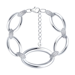 Brățară din argint cu Cubic Zirconia Incolor