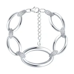 Brățară din argint cu Cubic Zirconia Incolor