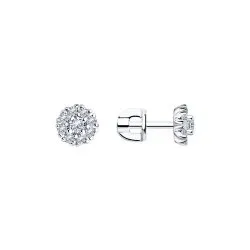 Cercei Pusete din argint cu Cubic Zirconia Incolor