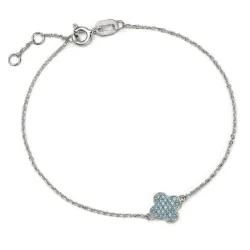 Brățară din aur alb cu Diamant Sky Blue