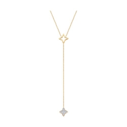 Colier din aur roșu cu pietre Cubic Zirconia Incolor