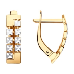 Cercei din aur roșu fără pietre