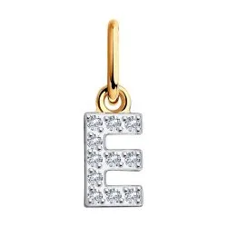 Pandantiv din aur roșu cu Cubic Zirconia Incolor