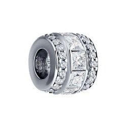 Pandantiv din argint  cu pietre Cubic Zirconia Incolor
