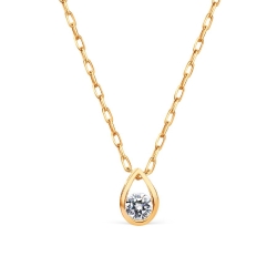 Colier din aur roșu cu Diamant