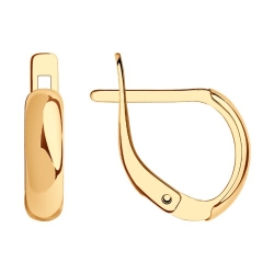 Cercei din aur roșu fără pietre