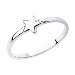 Кольцо из серебра без камней