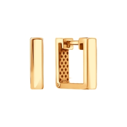 Cercei Creole din aur roșu fără pietre