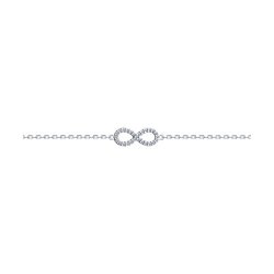 Brățară din argint  cu pietre Cubic Zirconia Incolor