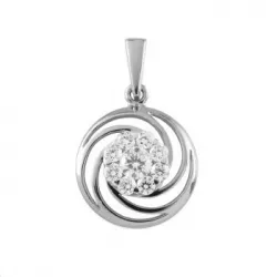Pandantiv din aur alb cu Diamant